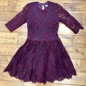Vintage lace skater dress // Sz small
